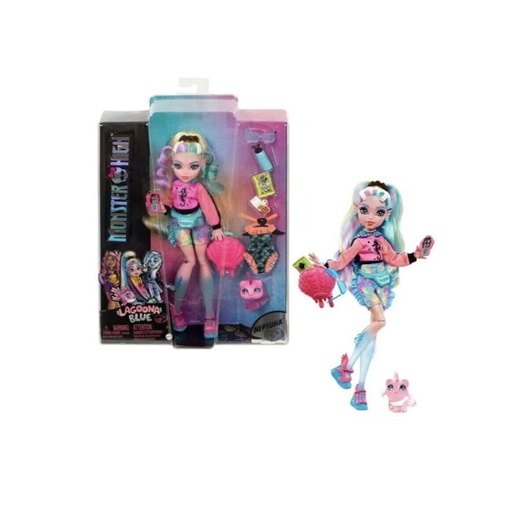 Monster High Lagoona Blue & Neptuna G3 Reboot Doll Mattel 2022 - NIB (SEEPHOTOS) - Picture 1 of 6